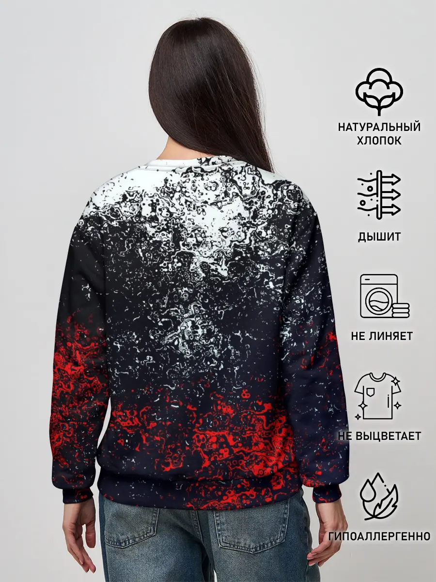 Женский свитшот / Брызги красок