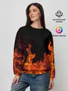Женский свитшот / Огонь с искрами