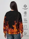 Женский свитшот / Огонь с искрами