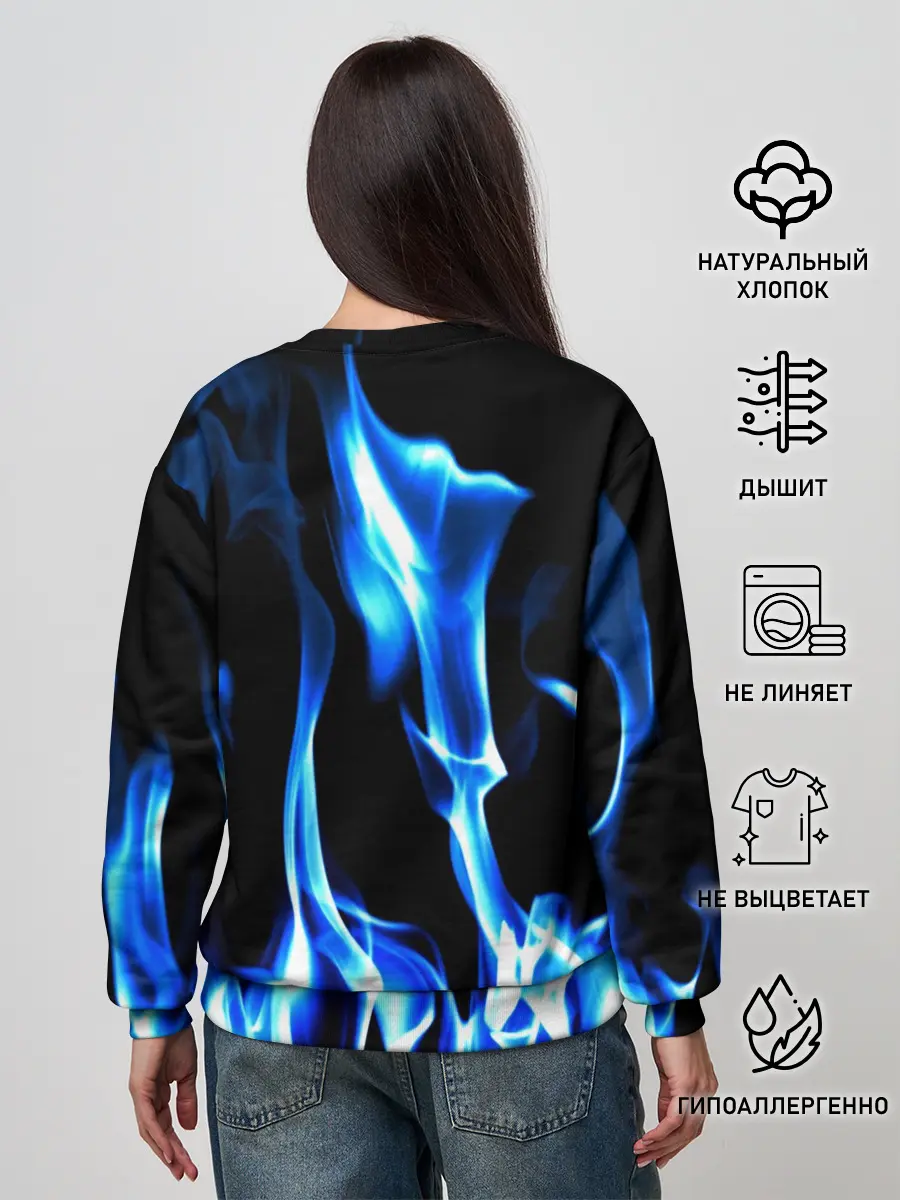 Женский свитшот / Огонь