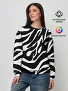 Женский свитшот / Зебра