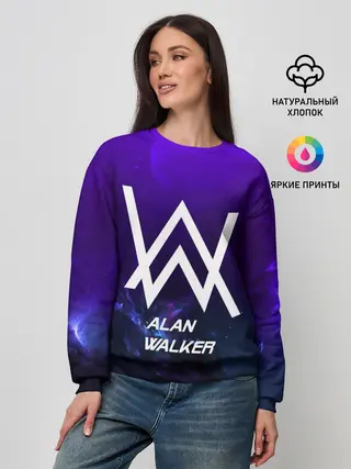 Женский свитшот / Alan Walker SPACE COLLECTION