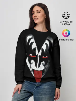 Женский свитшот / Кисс