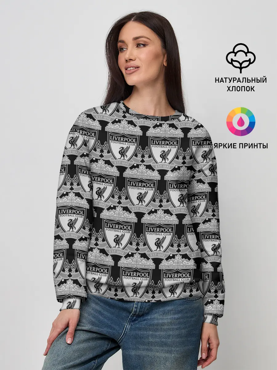 Женский свитшот / Liverpool Black&White