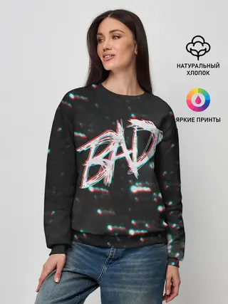 Женский свитшот / XXXTentacion - BAD Glitch