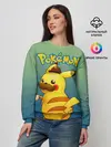 Женский свитшот / Детектив Пикачу покемон