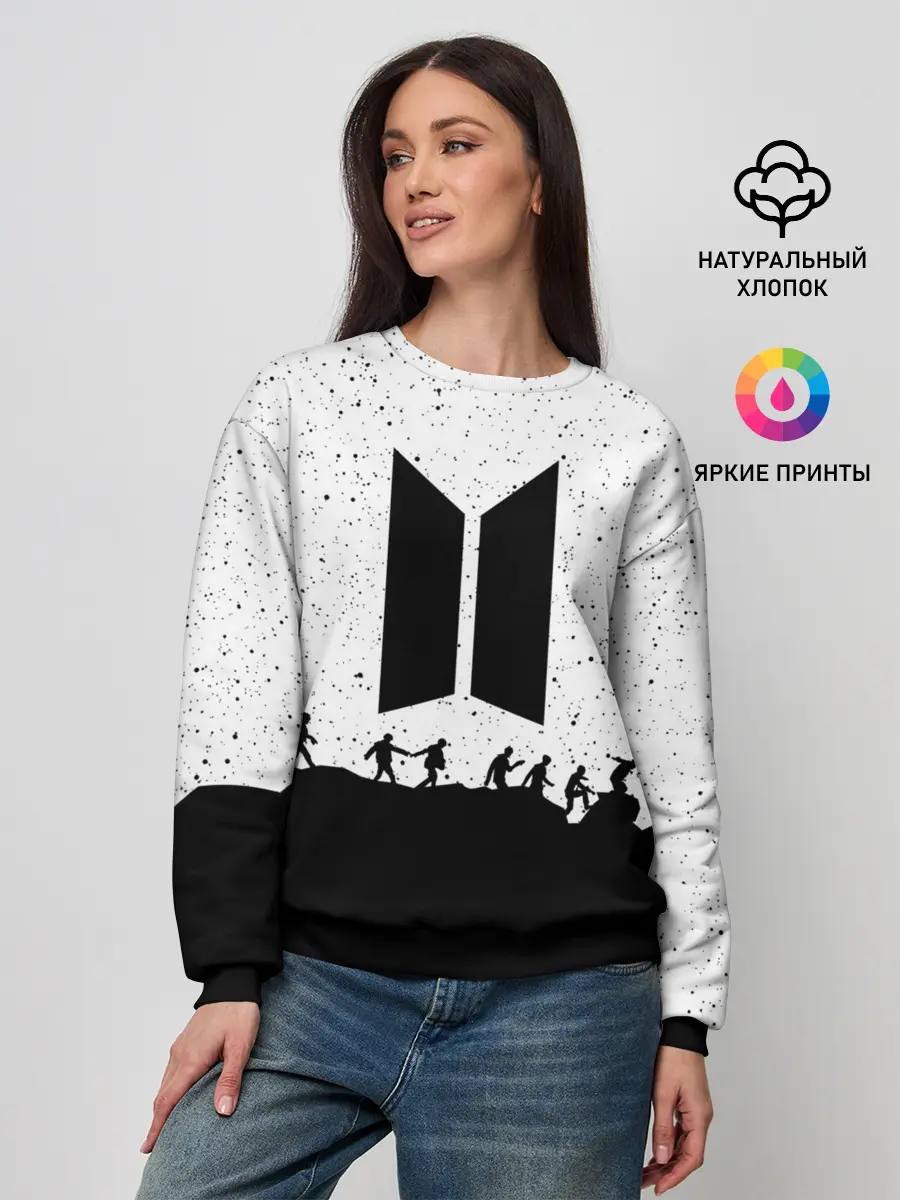 Женский свитшот / BTS STARS | БТС ЗВЁЗДЫ