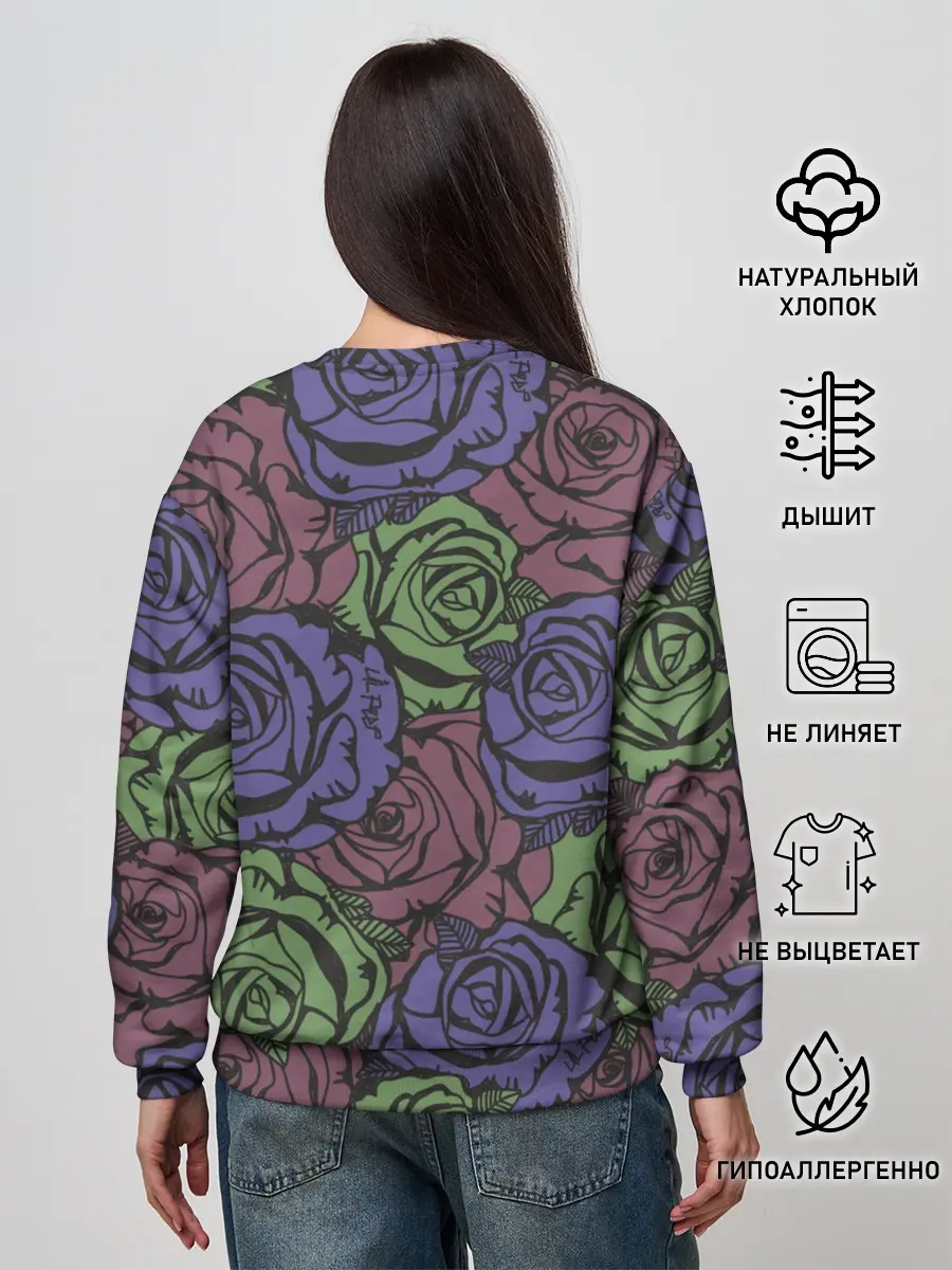Женский свитшот / Розы Лил Пипа