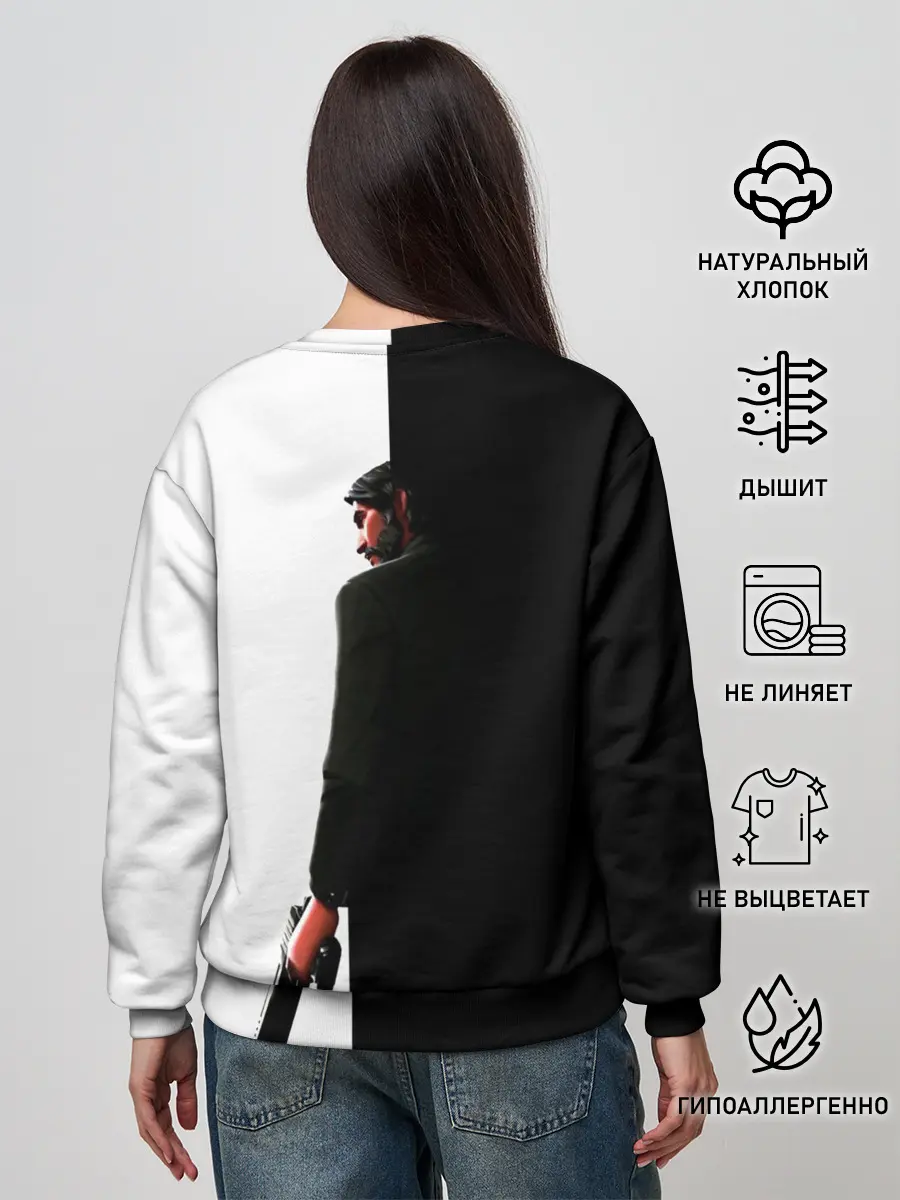 Женский свитшот / The Reaper Half Black Fortnite