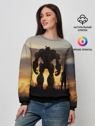 Женский свитшот / Бамблби и Чарли на закате