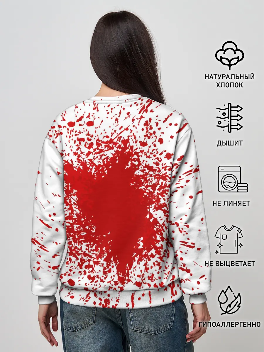 Женский свитшот / Goblin Slayer blood spots