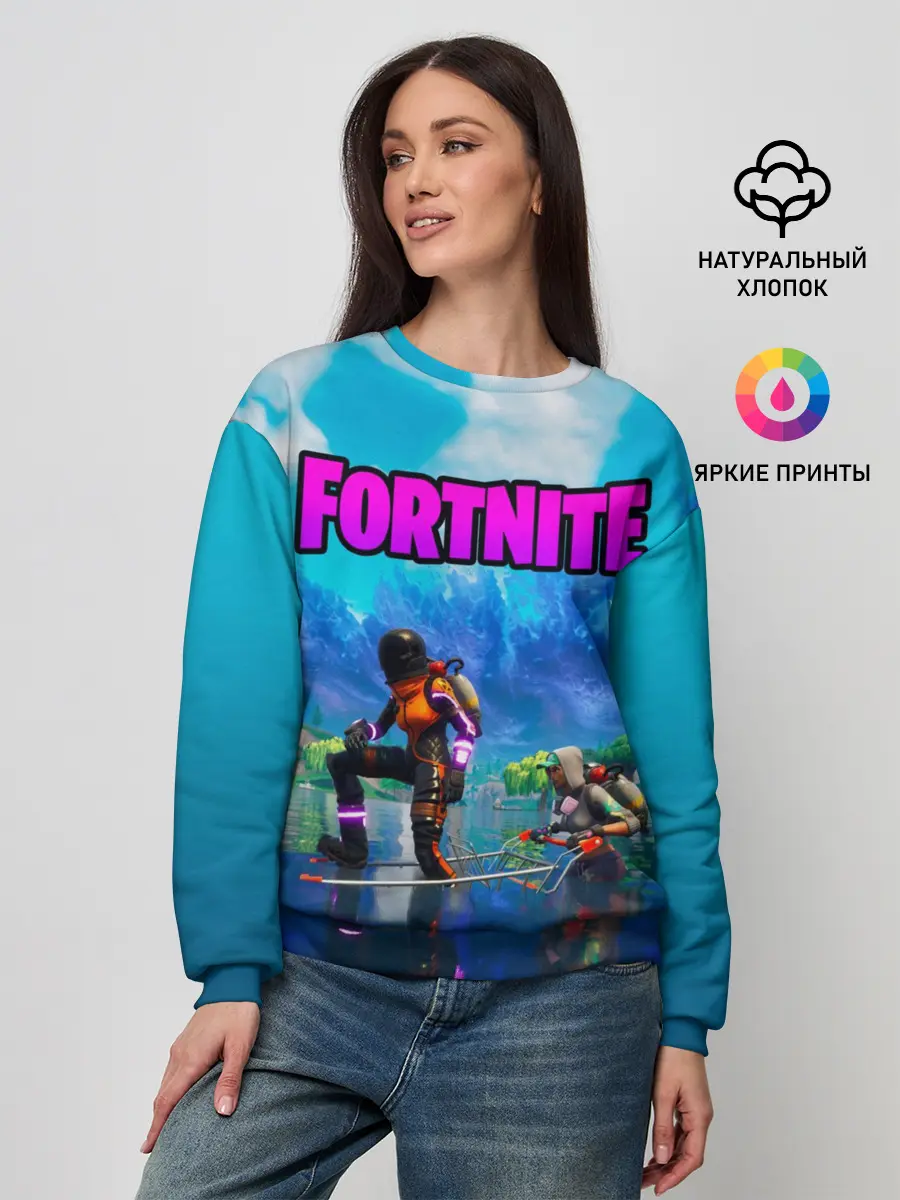 Женский свитшот / Fortnite повозка