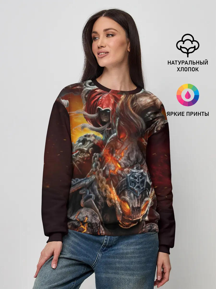 Женский свитшот / Демон-Всадник