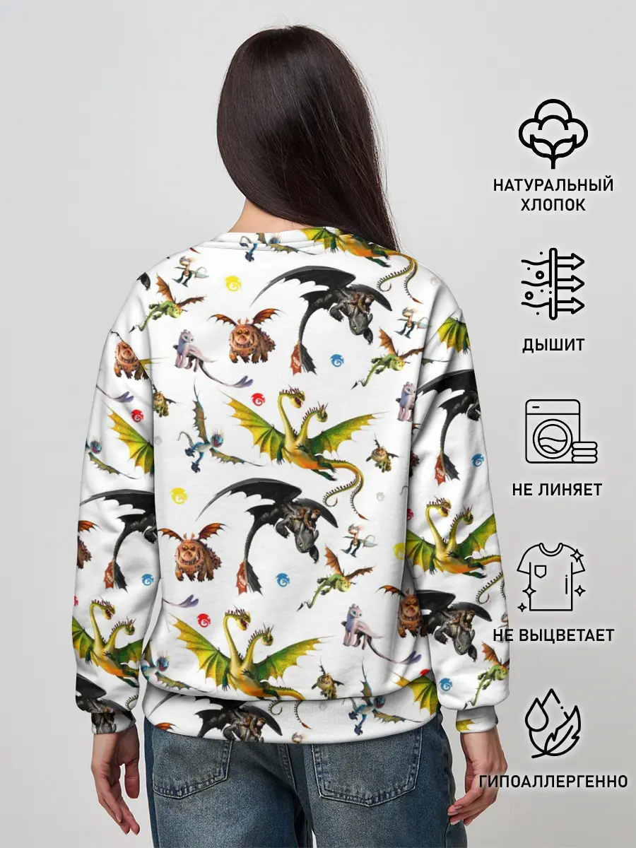 Женский свитшот / Как приручить дракона