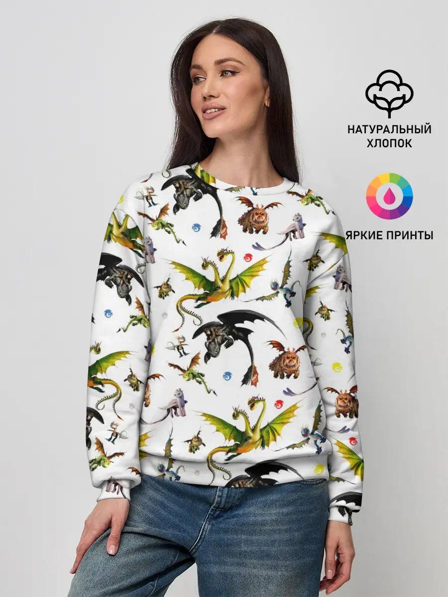 Женский свитшот / Как приручить дракона
