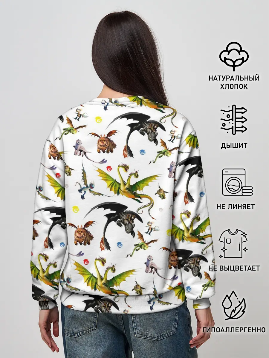 Женский свитшот / Как приручить дракона