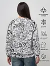 Женский свитшот / Череп из ахегао