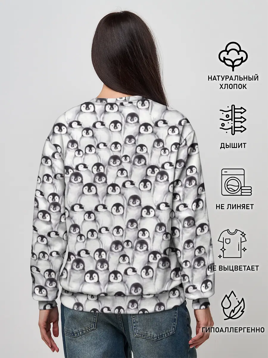 Женский свитшот / Пингвинчики