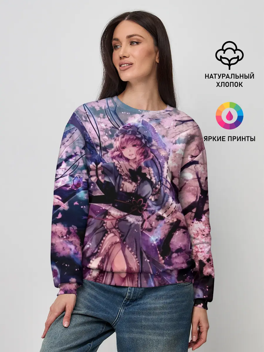 Женский свитшот / Anime Girl tree