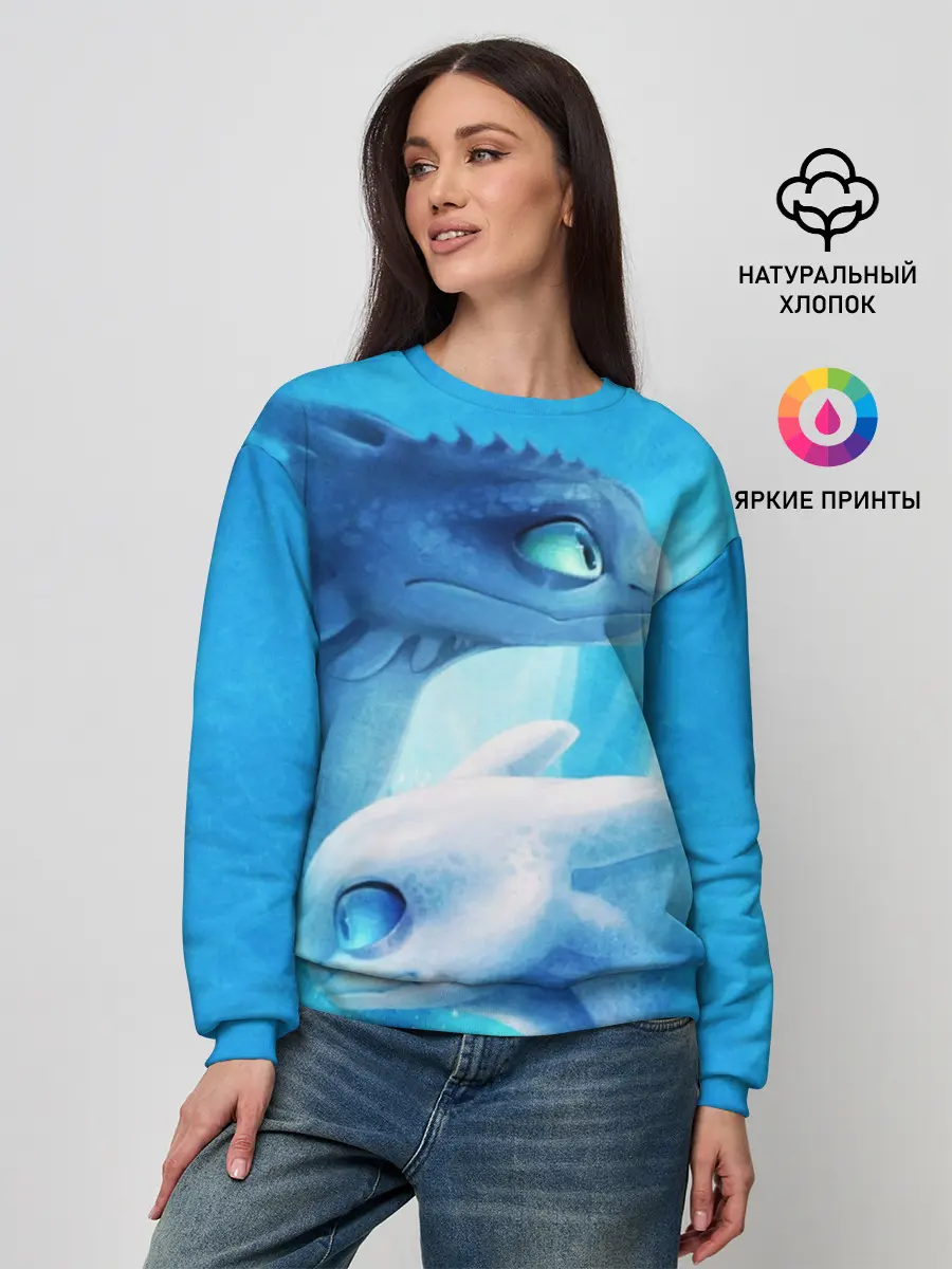 Женский свитшот / как приручить дракона