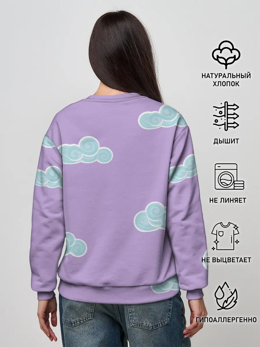 Женский свитшот / Облачная лама