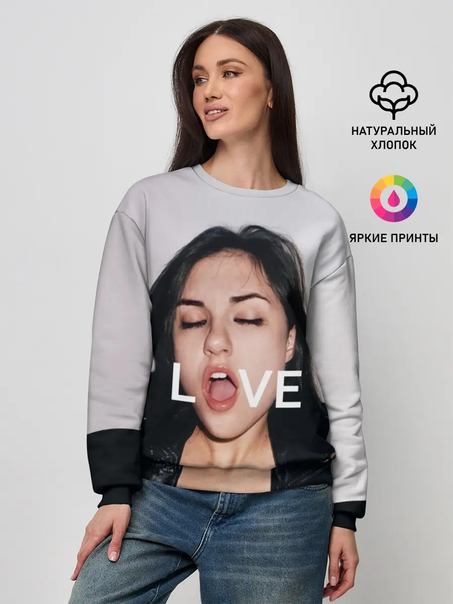 Женский свитшот / Sasha Grey LOVE