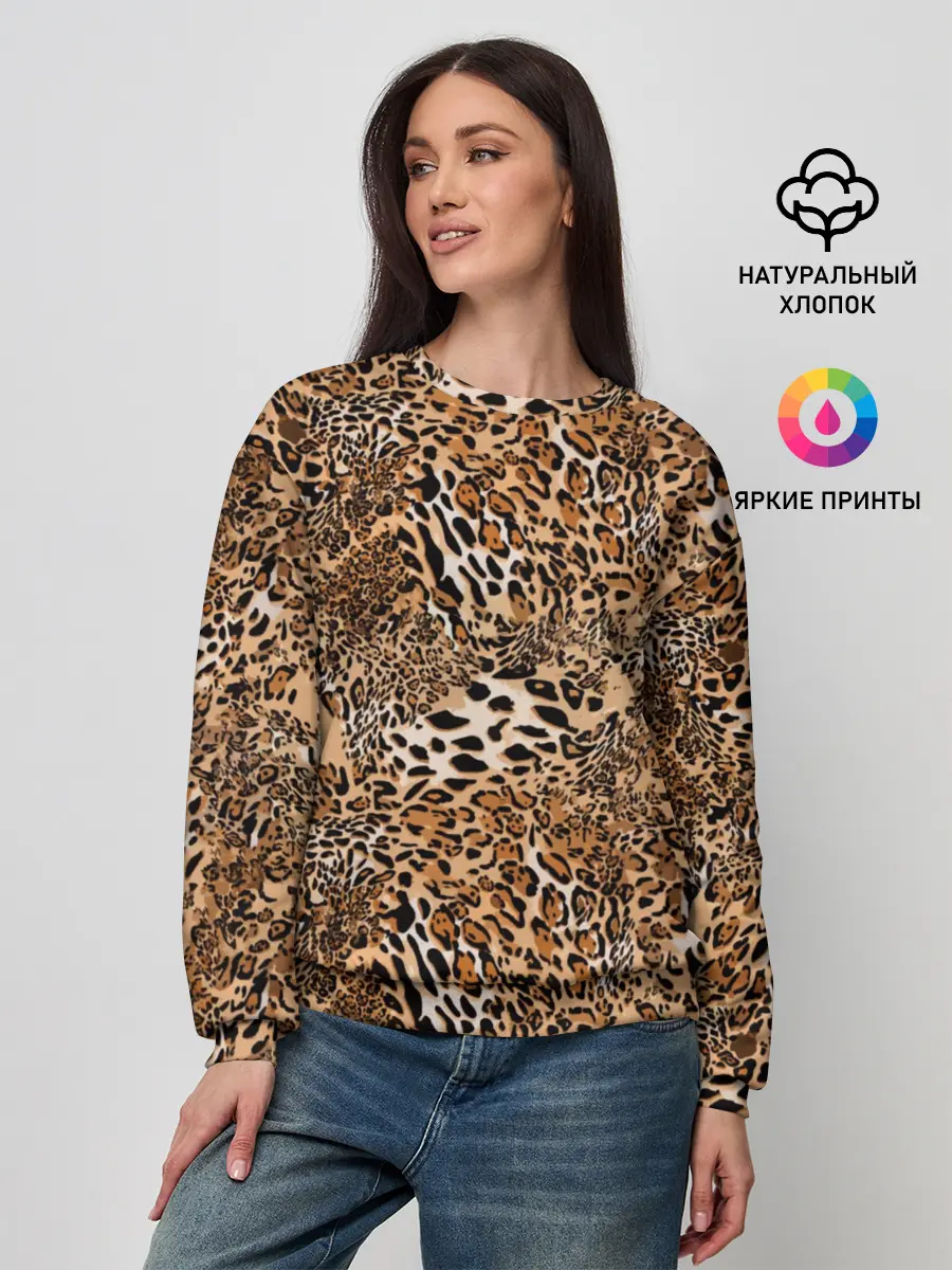 Женский свитшот / Леопард