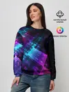 Женский свитшот / Неоновая абстракция