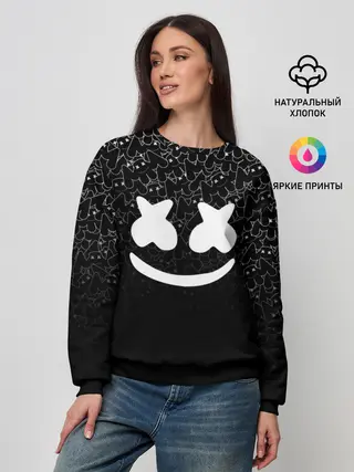 Женский свитшот / MARSHMELLO BLACK