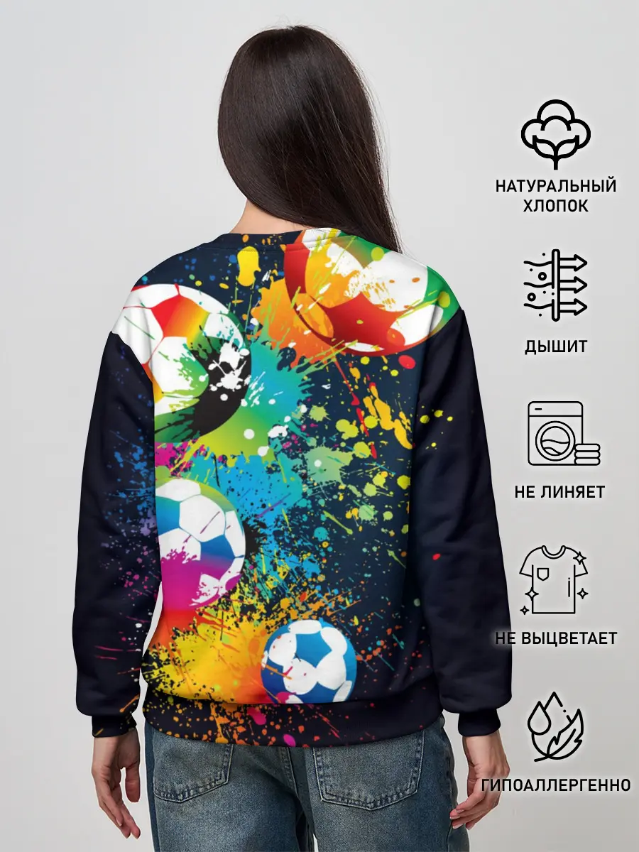 Женский свитшот / Футбольные мячи