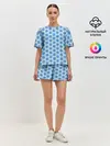 Женская пижама с шортами / Снежинки