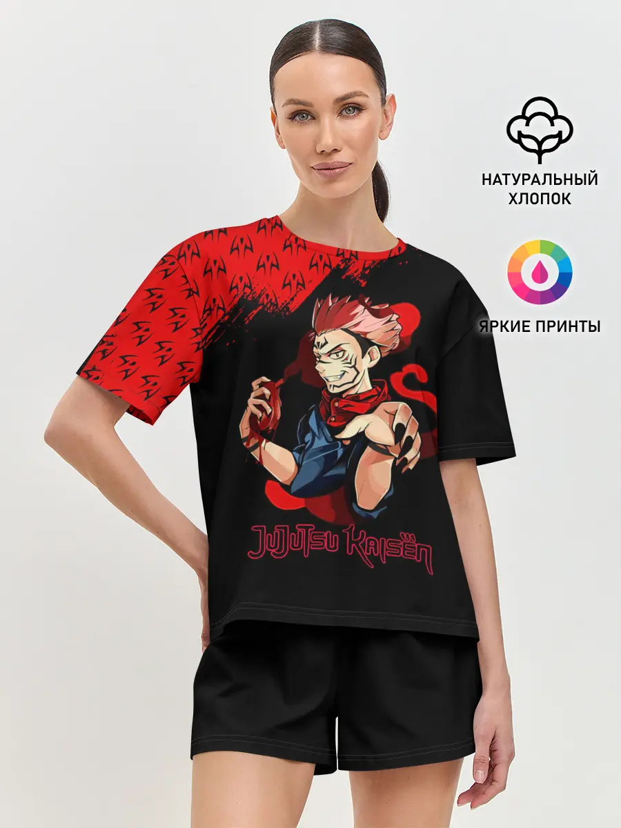 Женская пижама с шортами / Рёмен Сукуна | Магическая битва