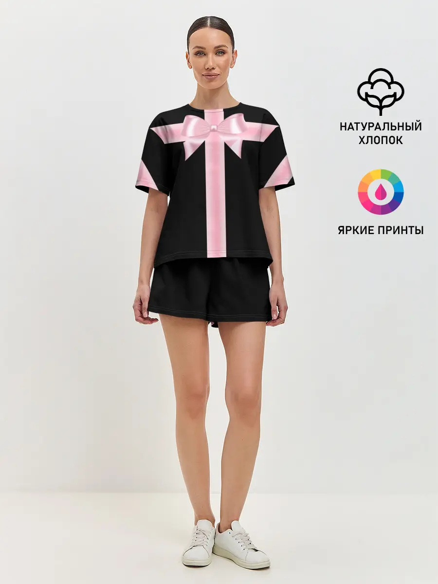 Женская пижама с шортами / ИГРА В КАЛЬМАРА, ДИЗАЙН ГРОБА