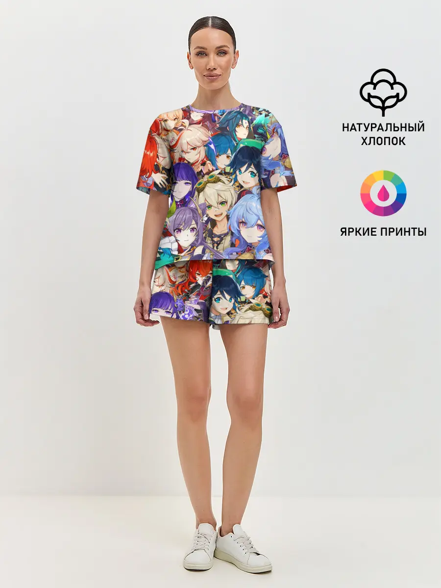 Женская пижама с шортами / Genshin Impact - персонажи