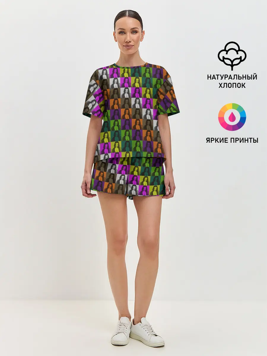 Женская пижама с шортами / Damiano David. Colors