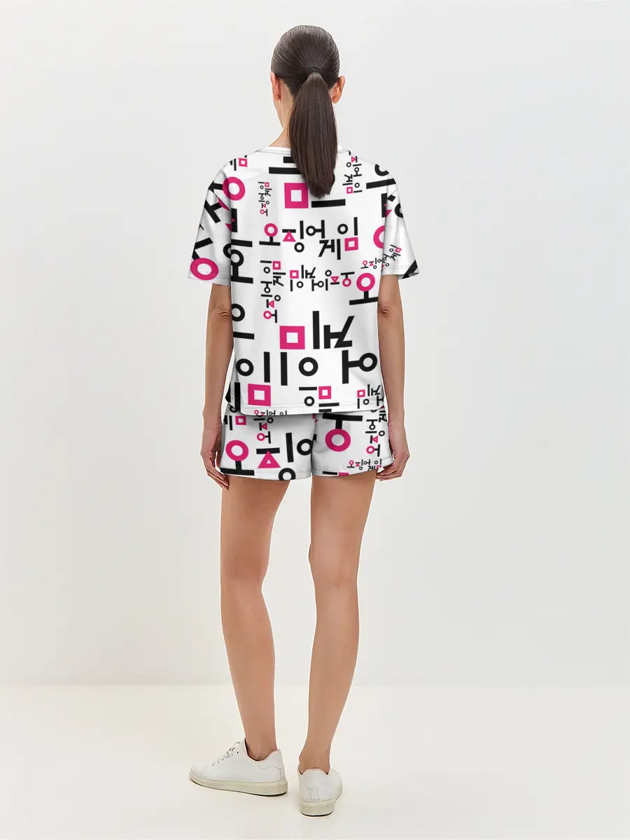 Женская пижама с шортами / LOGO PATTERN | SQUID GAME
