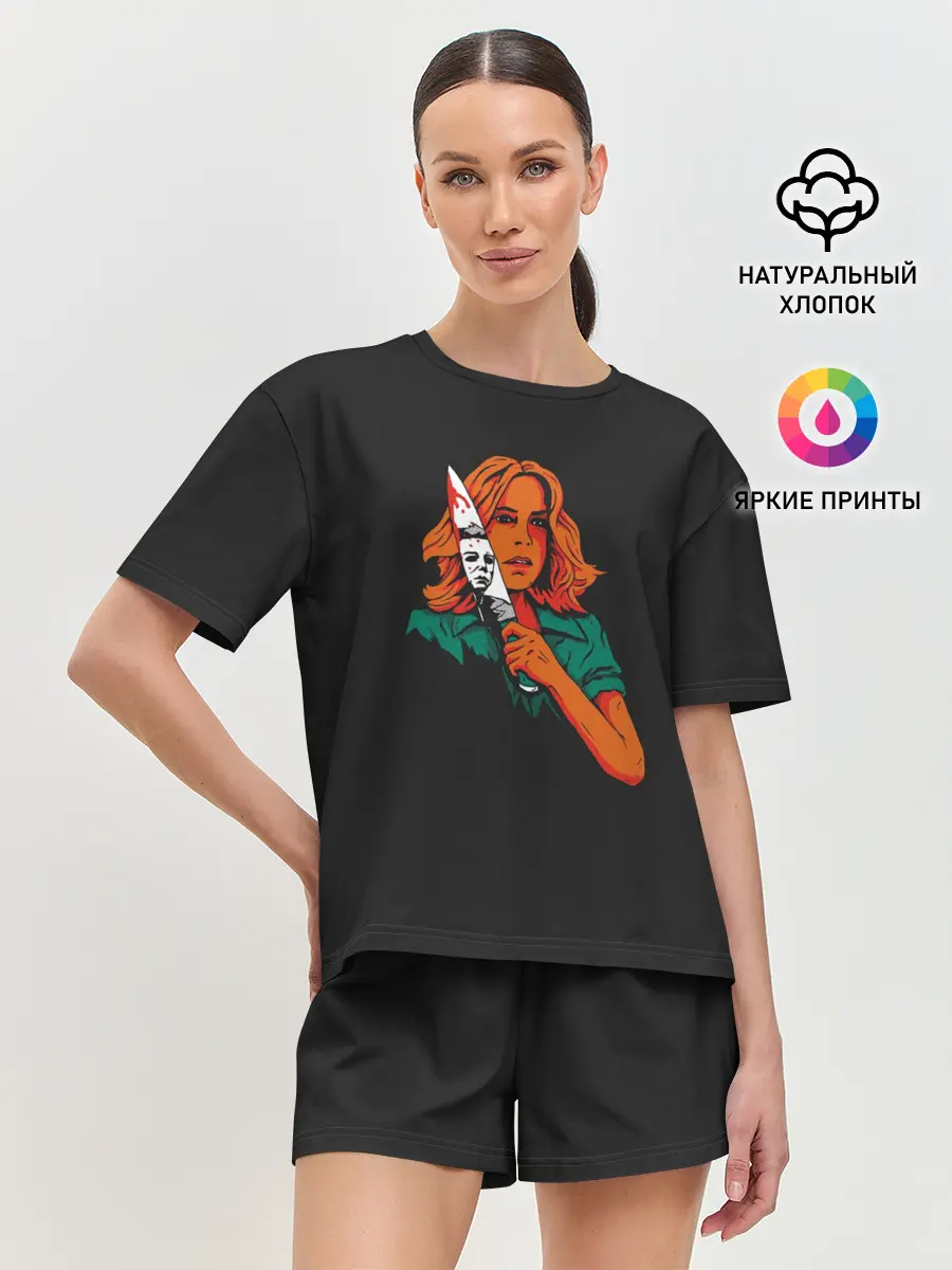 Женская пижама с шортами / Лори. Хэллоуин