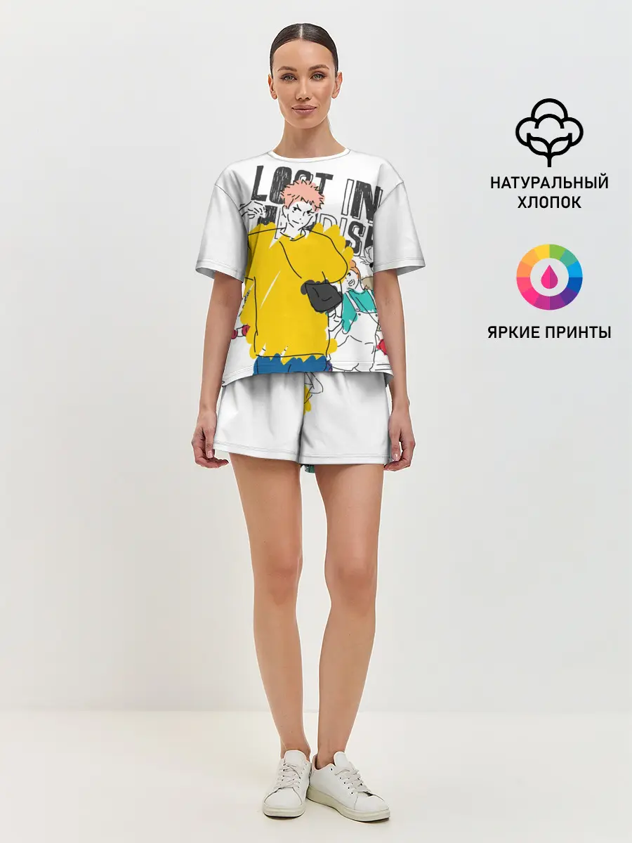 Женская пижама с шортами / Итадори Юдзи - Jujutsu Kaisen