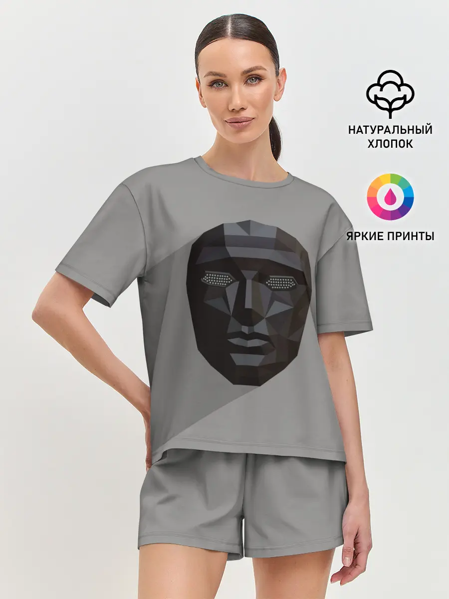 Женская пижама с шортами / ИГРА В КАЛЬМАРА РАСПОРЯДИТЕЛЬ | SQUID GAME