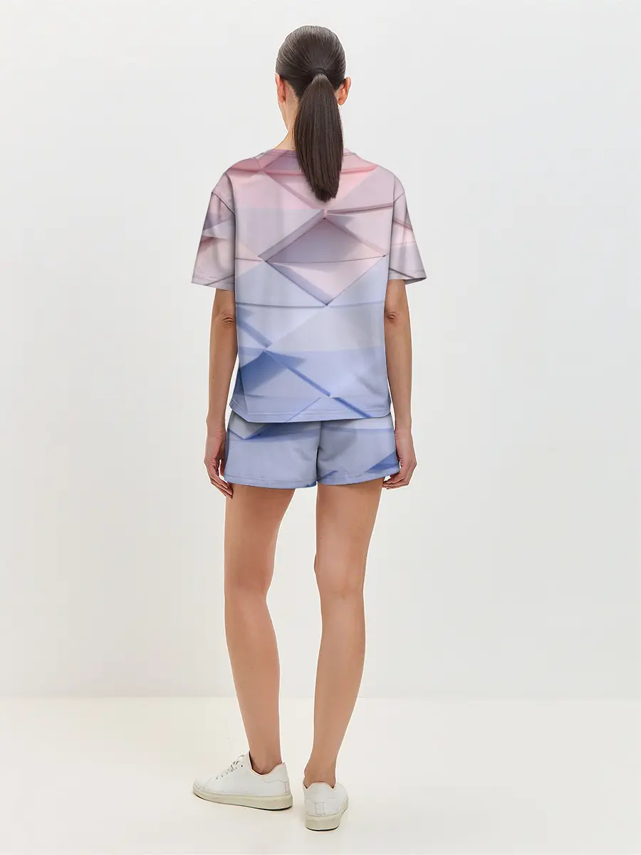 Женская пижама с шортами / треугольники для тебя