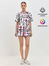 Женская пижама с шортами / ИГРА В КАЛЬМАРА УЗОР И ПАТТЕРН ЛОГО