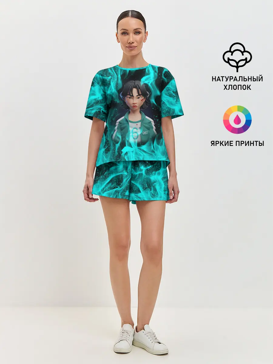 Женская пижама с шортами / Кан Сэ Бёк 3D ART | 067