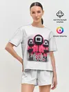 Женская пижама с шортами / SQUID GAME СОТРУДНИКИ | ИГРА В КАЛЬМАРА
