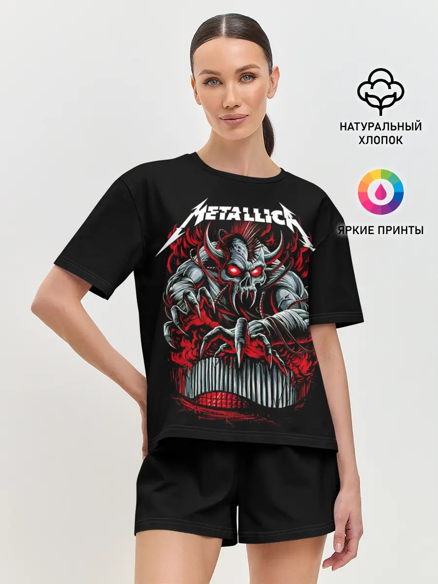 Женская пижама с шортами / Metallica - Hardwired To Self-Destruct