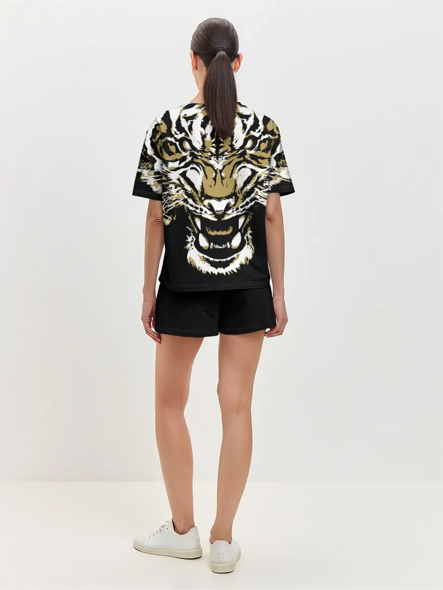 Женская пижама с шортами / Рычание джунглей