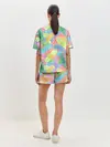 Женская пижама с шортами / Цветные пластыри