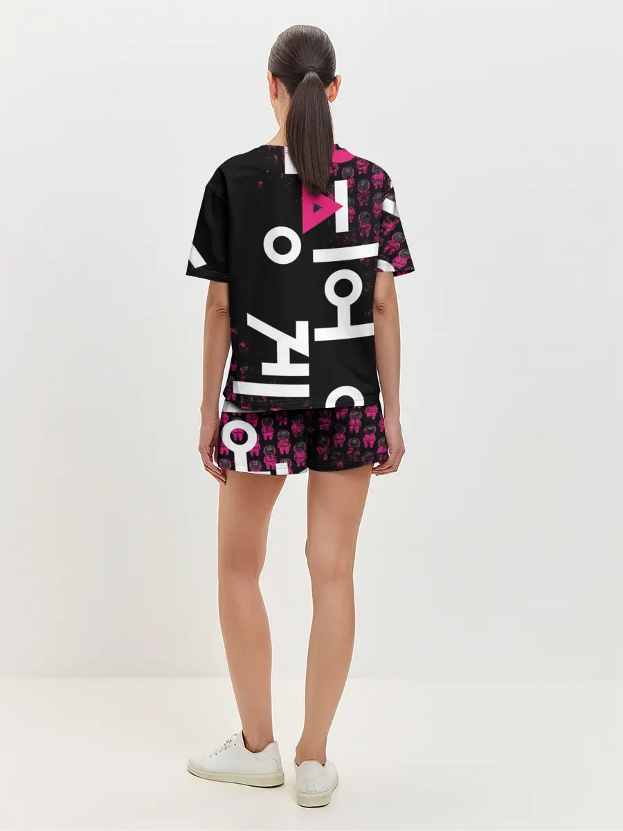 Женская пижама с шортами / SQUID GAME | ПАТТЕРН СТРАЖЕЙ