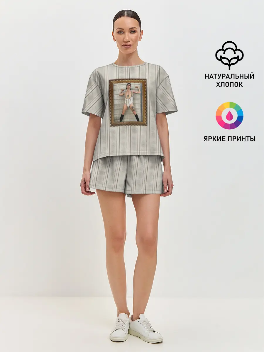 Женская пижама с шортами / Damiano David in swimsuit