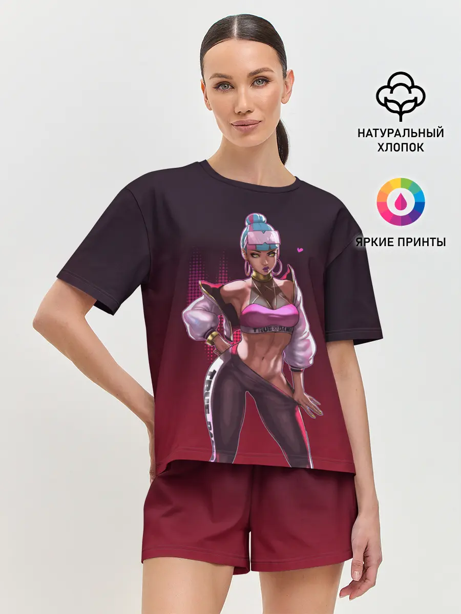 Женская пижама с шортами / League of Legends Qiyana