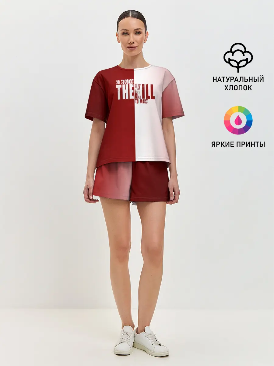 Женская пижама с шортами / 30 SECONDS THEKILL TO MARS